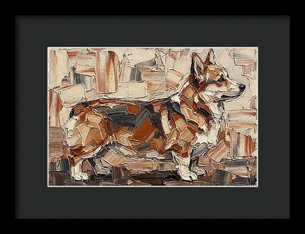 Corgi In Palette Knife Style