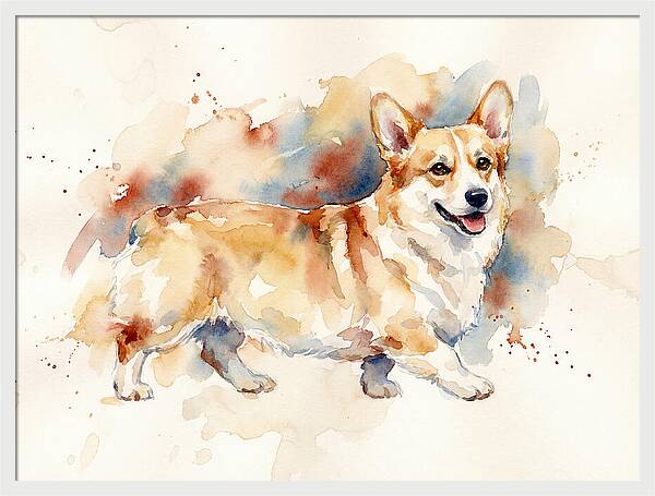 Corgi In Watercolor Bliss