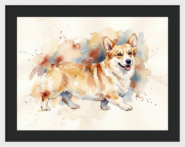 Corgi In Watercolor Bliss