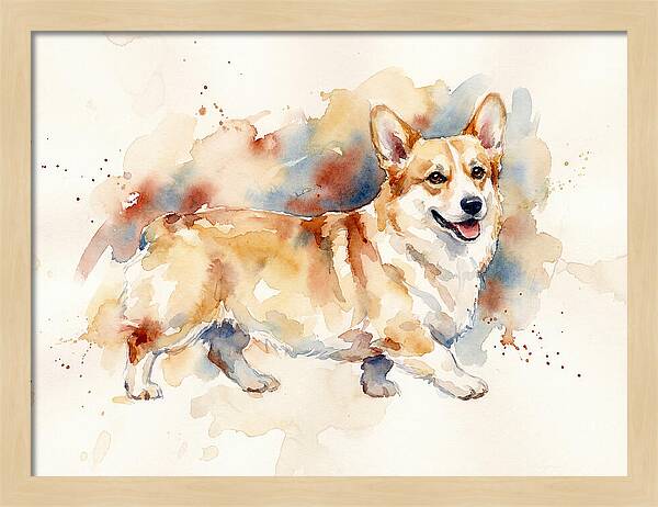 Corgi In Watercolor Bliss