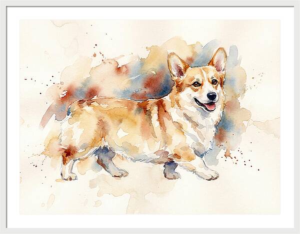Corgi In Watercolor Bliss