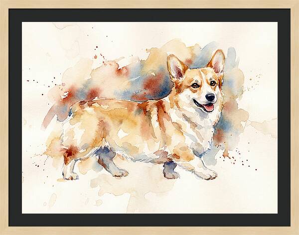 Corgi In Watercolor Bliss