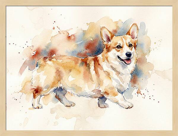 Corgi In Watercolor Bliss