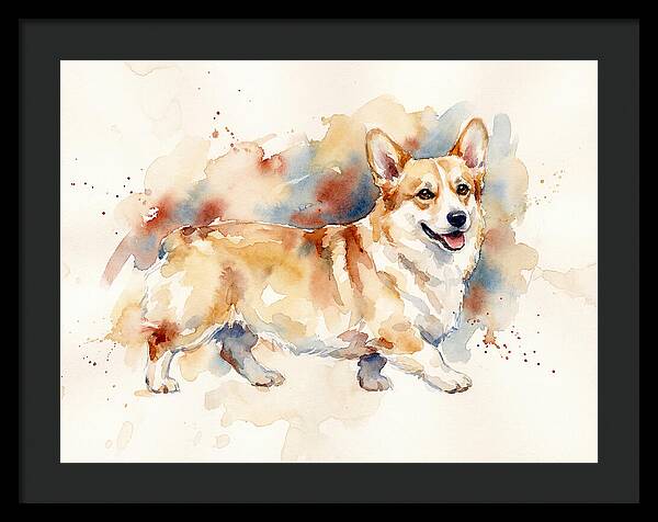 Corgi In Watercolor Bliss