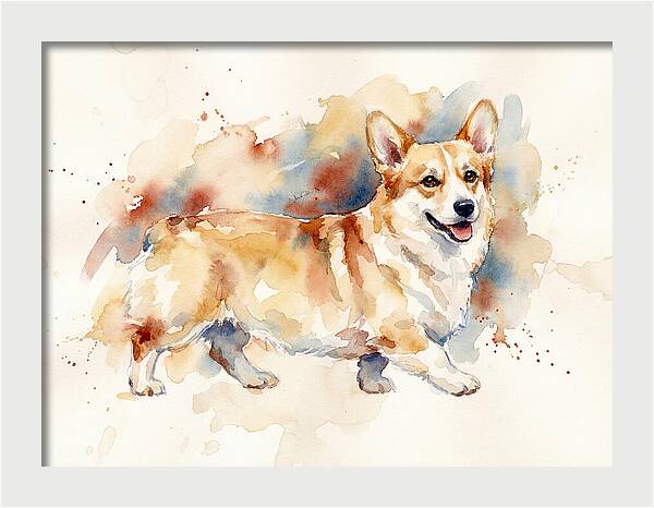 Corgi In Watercolor Bliss