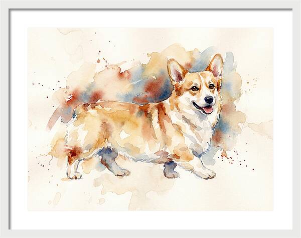 Corgi In Watercolor Bliss