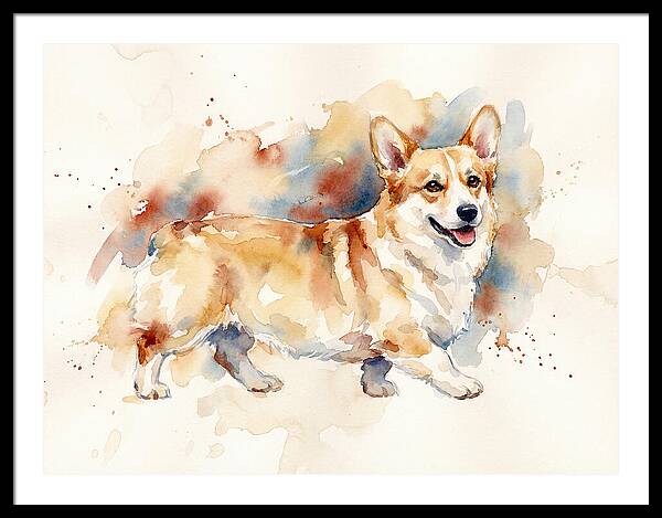 Corgi In Watercolor Bliss