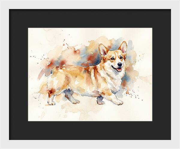 Corgi In Watercolor Bliss