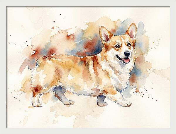 Corgi In Watercolor Bliss