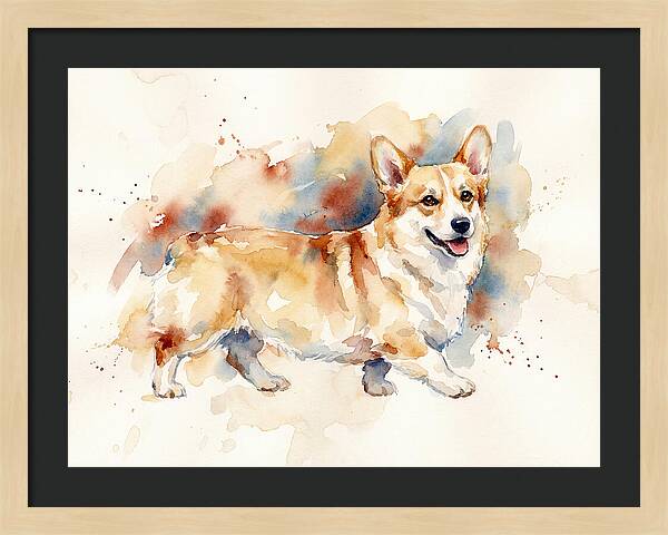 Corgi In Watercolor Bliss