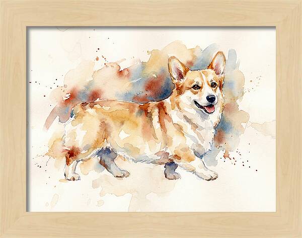 Corgi In Watercolor Bliss