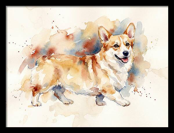 Corgi In Watercolor Bliss