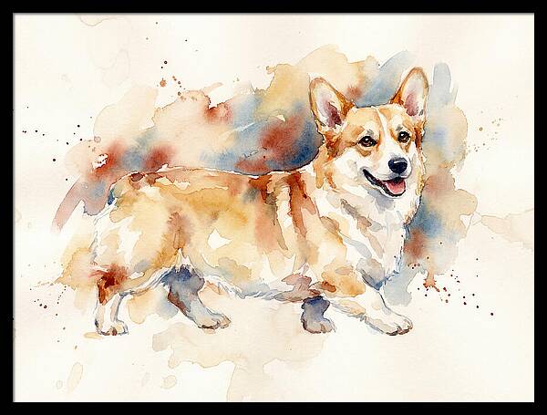 Corgi In Watercolor Bliss
