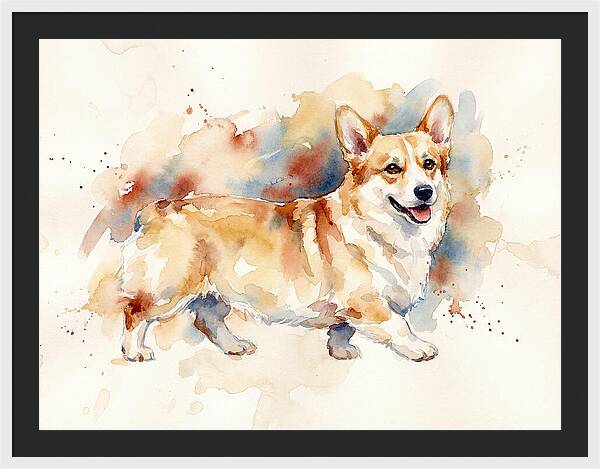 Corgi In Watercolor Bliss