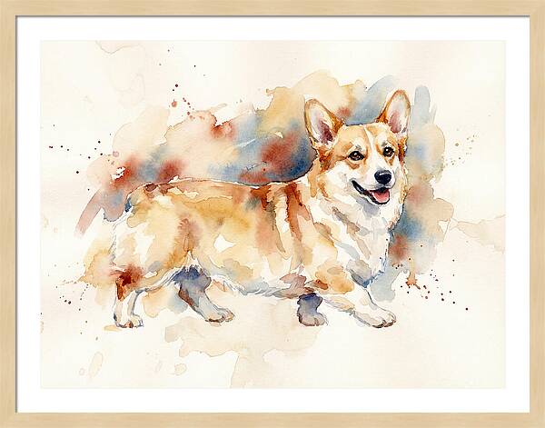 Corgi In Watercolor Bliss