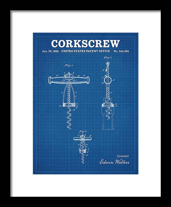 Corkscrew Blueprint Patent Us344556a