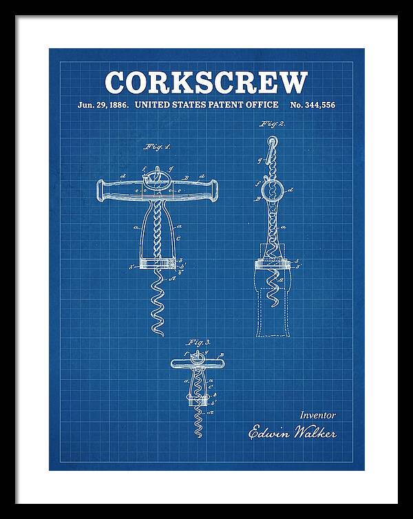 Corkscrew Blueprint Patent Us344556a