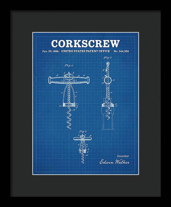 Corkscrew Blueprint Patent Us344556a