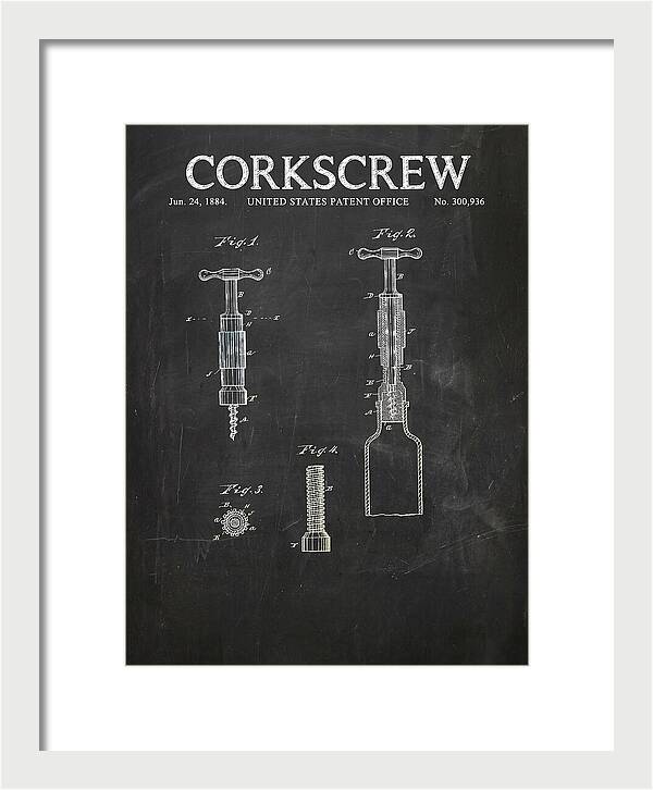 Corkscrew Chalkboard Patent Us300936a