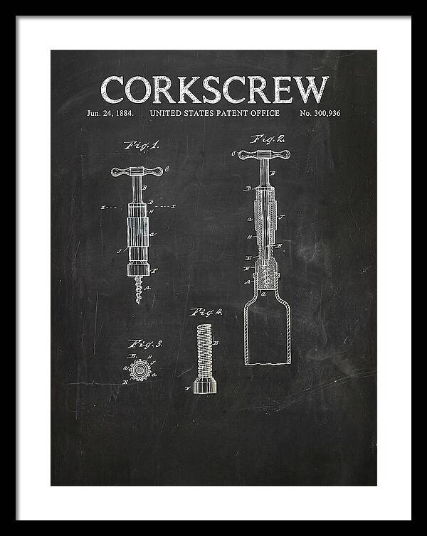 Corkscrew Chalkboard Patent Us300936a