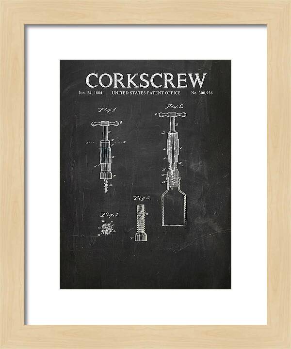 Corkscrew Chalkboard Patent Us300936a
