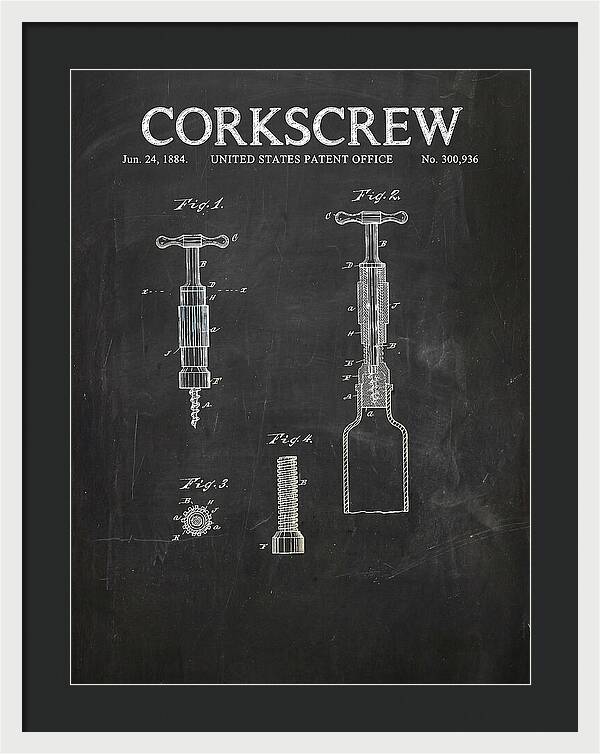 Corkscrew Chalkboard Patent Us300936a
