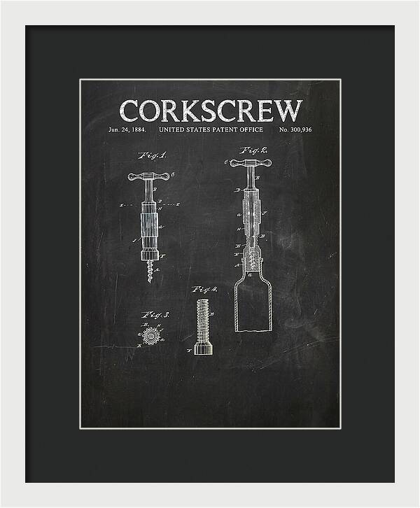 Corkscrew Chalkboard Patent Us300936a