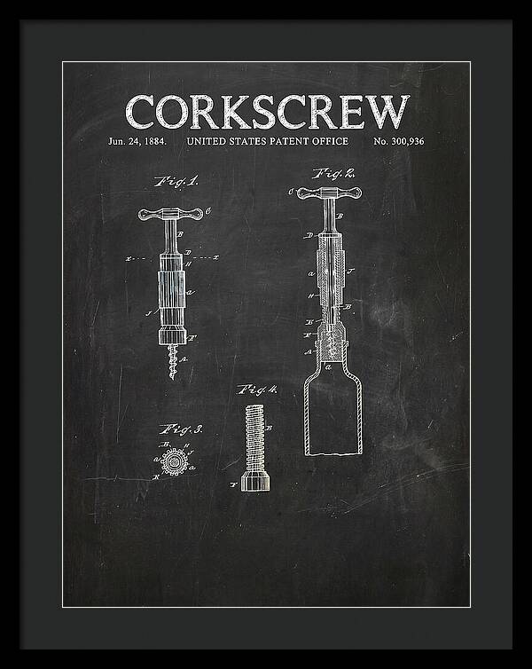 Corkscrew Chalkboard Patent Us300936a