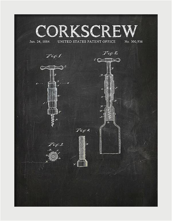 Corkscrew Chalkboard Patent Us300936a
