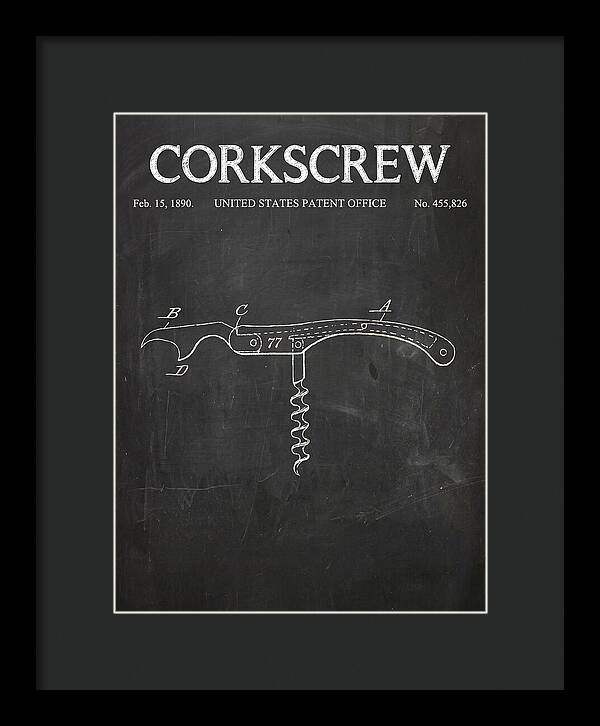 Corkscrew Chalkboard Patent Us455826a