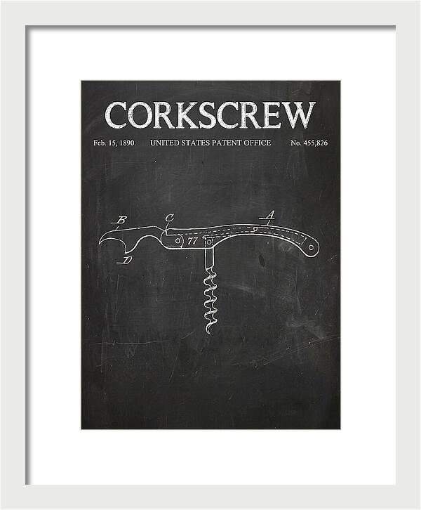 Corkscrew Chalkboard Patent Us455826a