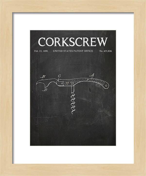 Corkscrew Chalkboard Patent Us455826a
