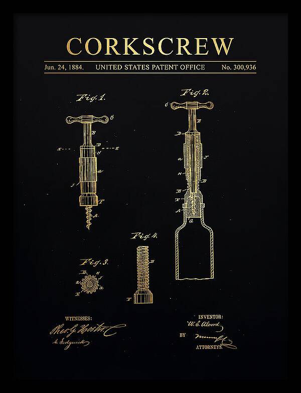 Corkscrew Gold Patent Us300936a