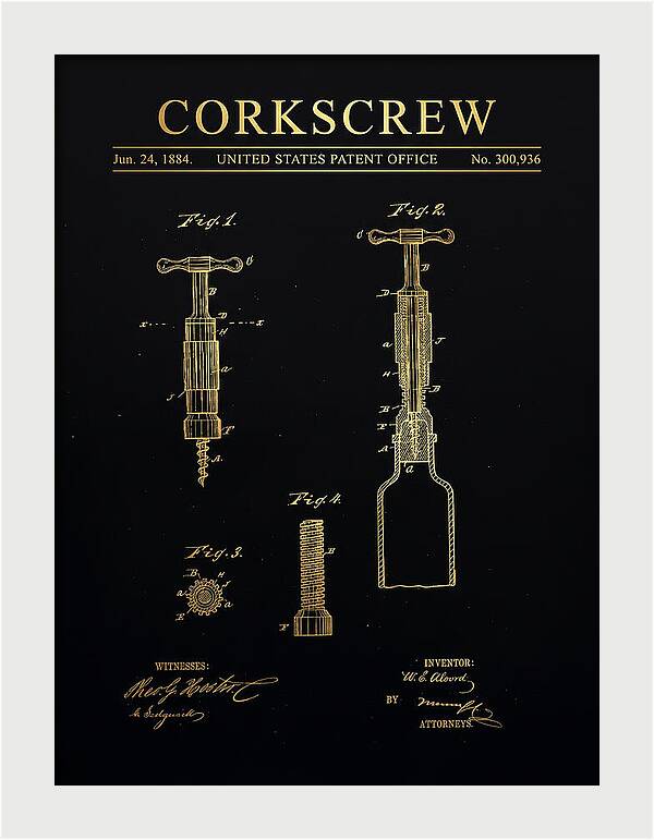 Corkscrew Gold Patent Us300936a