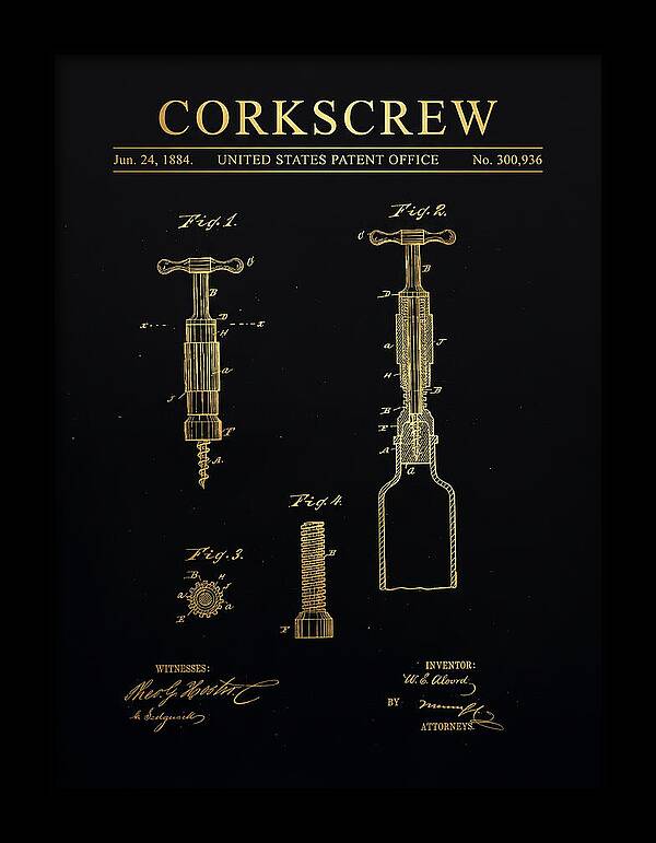 Corkscrew Gold Patent Us300936a