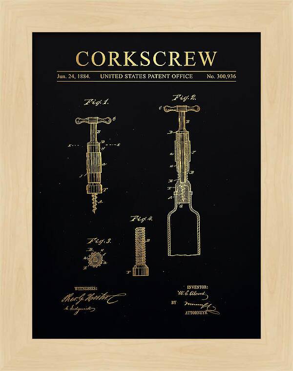 Corkscrew Gold Patent Us300936a