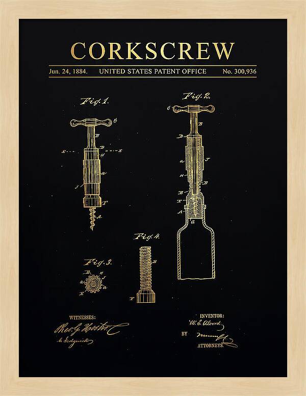 Corkscrew Gold Patent Us300936a