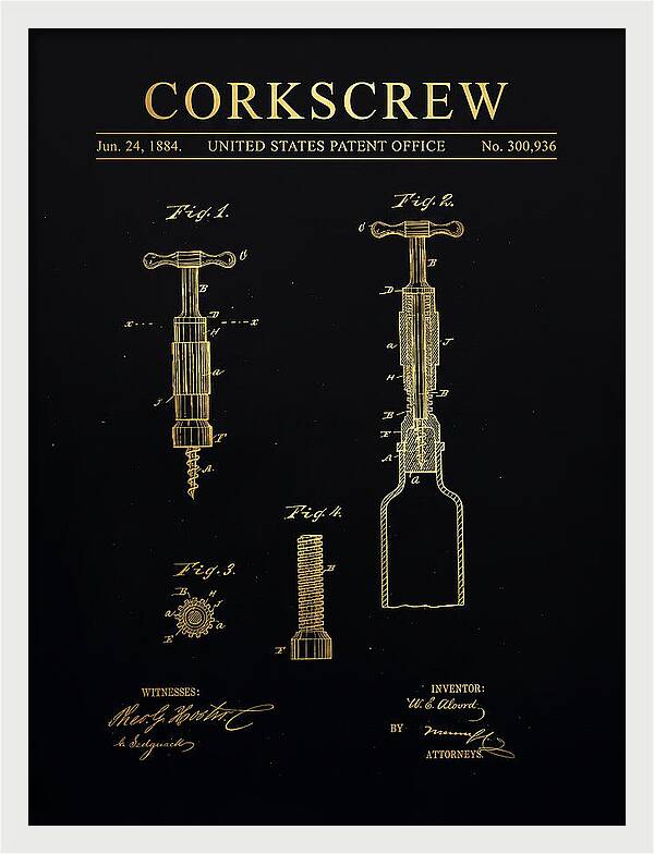 Corkscrew Gold Patent Us300936a