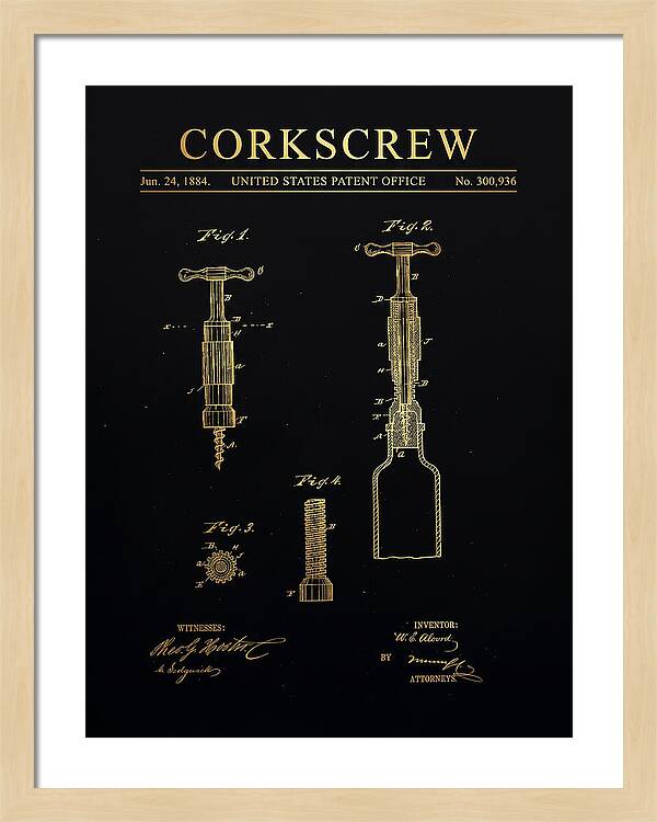 Corkscrew Gold Patent Us300936a