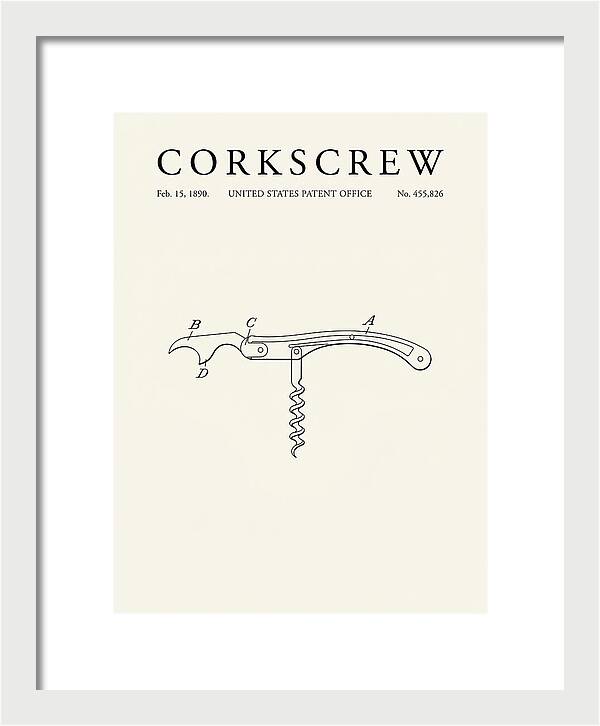 Corkscrew Minimalist Patent Us455826a