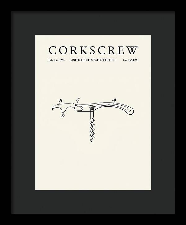 Corkscrew Minimalist Patent Us455826a