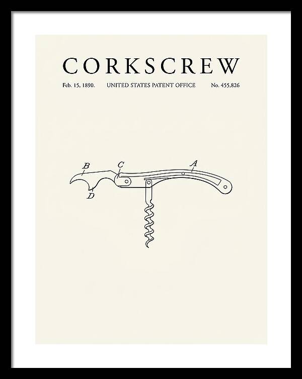 Corkscrew Minimalist Patent Us455826a