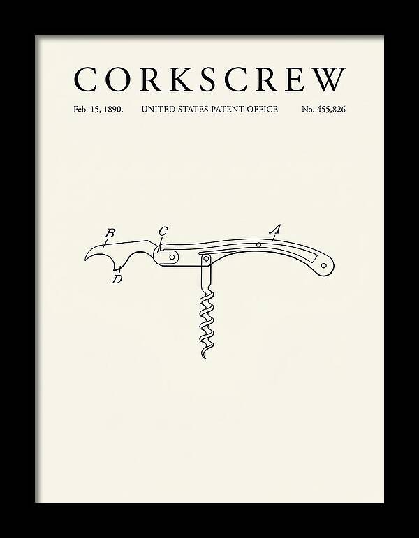 Corkscrew Minimalist Patent Us455826a