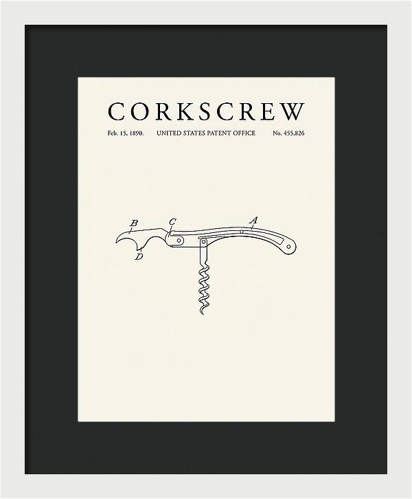 Corkscrew Minimalist Patent Us455826a