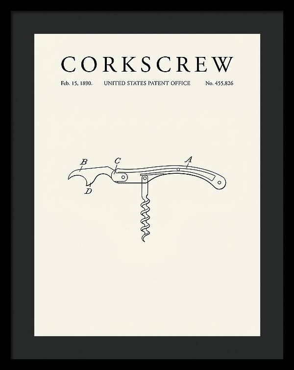 Corkscrew Minimalist Patent Us455826a