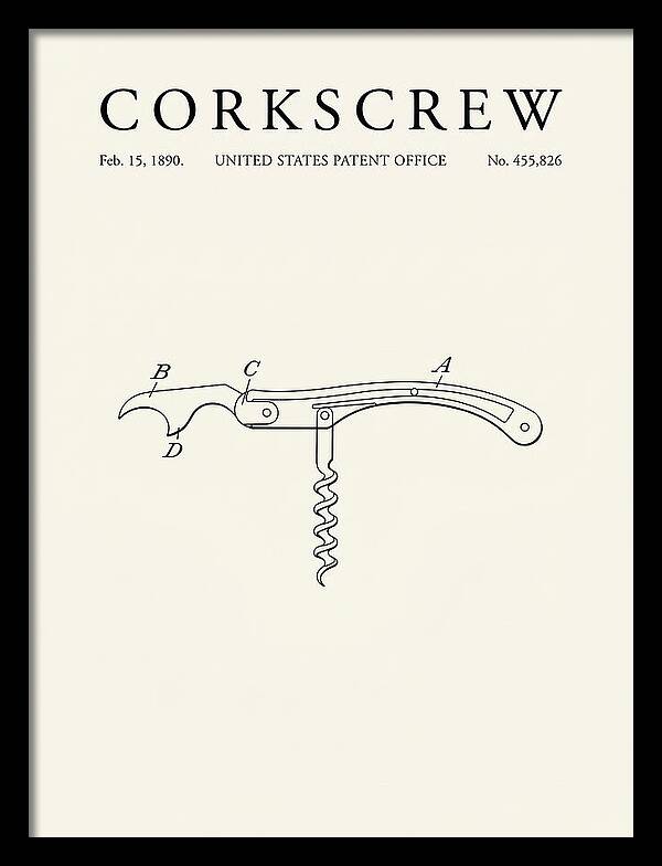 Corkscrew Minimalist Patent Us455826a