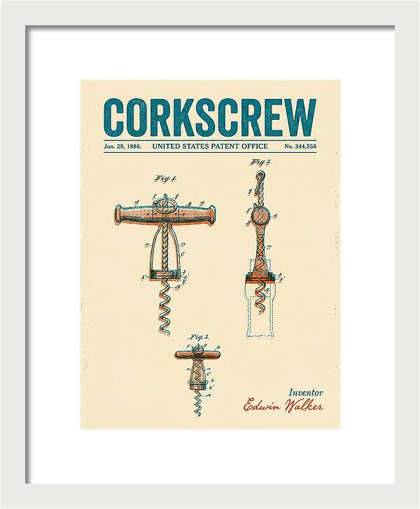 Corkscrew Retro Patent Us344556a