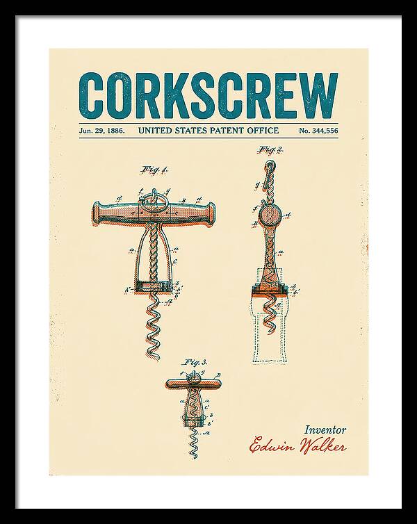 Corkscrew Retro Patent Us344556a