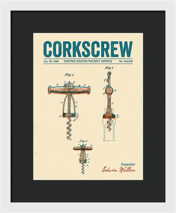 Corkscrew Retro Patent Us344556a