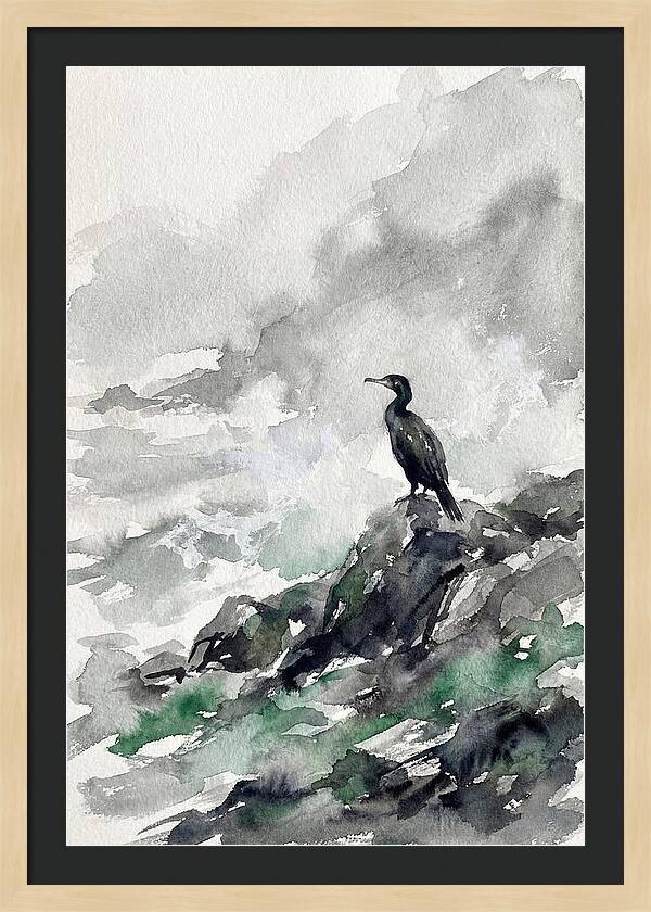 Cormorant By The Shore